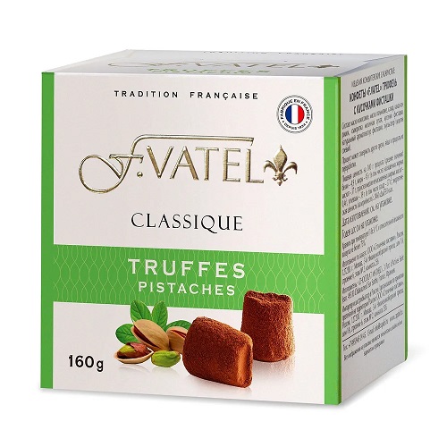 F.Vatel трюфель с кусочками фисташки, 160 гр