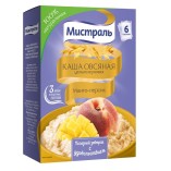 Мистраль каша Манго-Персик, 6×40 гр