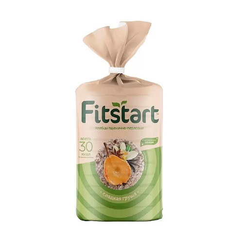 FitStart хлебцы пшенично-перловые Сладкая груша, 100 гр