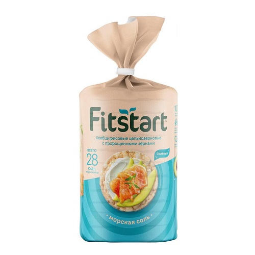 FitStart хлебцы рисовые Морская соль, 90 гр