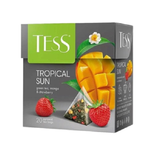 Tess чай зеленый Tropical Sun, 20 пирамидок