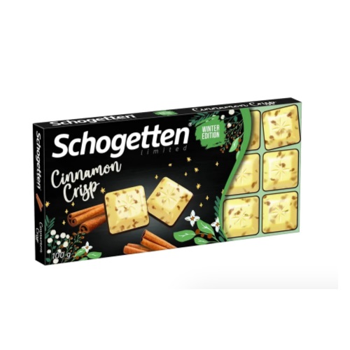 Schogetten шоколад белый с со вкусом булочки с корицей, 100 гр Schogetten шоколад белый с со вкусом булочки с корицей, 100 гр