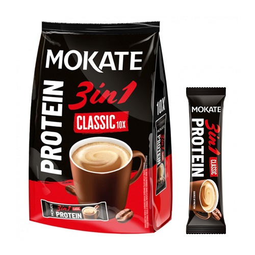 Mokate кофе растворимый с протеином, 10 х 17 гр Mokate кофе растворимый с протеином, 10 х 17 гр
