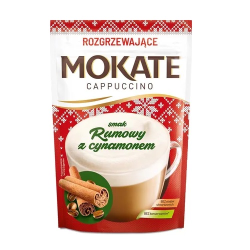 Mokate Cappuccino со вкусом рома и корицы, 110 гр