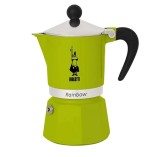 Bialetti Rainbow, зеленая гейзерная кофеварка на 3 порции