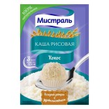 Мистраль каша рисовая Кокос, 30 гр