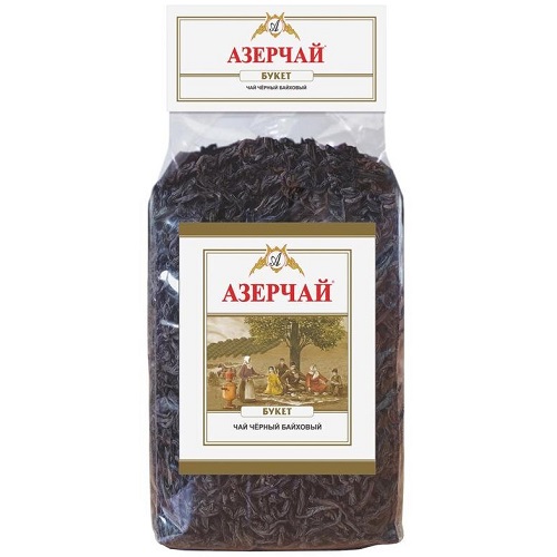 Азерчай чай черный Букет, прозрачная упаковка, 100 гр.