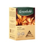 Greenfield чай черный Rich Ceylon, 20 пирамидок
