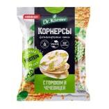 Dr.Korner чипсы кукурузно-рисовые с горошком и чечевицей, 50 гр