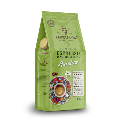 Tempelmann Aurelias Espresso BIO, зерно, 1000 гр