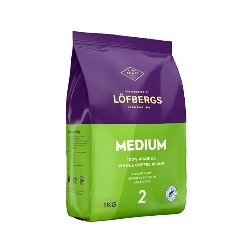 Lofbergs Medium Roast, зерно, 1000 гр