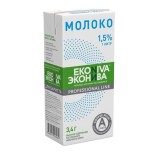 ЭкоНива молоко устрапастеризованное Pro Line 1,5%, 1л