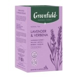 Greenfield чай травяной Lavender & Verbena, 20 пирамидок