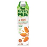 Green Milk напиток на ячменно-нутовой основе Миндаль, 1л