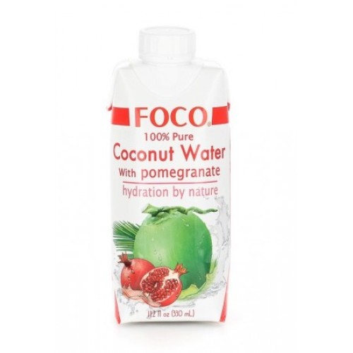 Foco кокосовая вода с соком граната, 330 мл