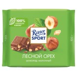 Ritter Sport шоколад молочный с дробленным лесным орехом, 100 гр