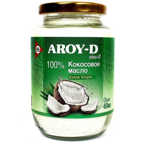 Aroy-D 100% кокосовое масло extra virgin, 450 мл