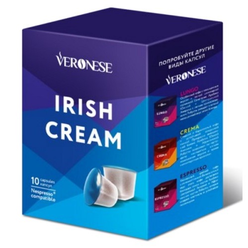 Veronese Irish Cream, для Nespresso, 10 шт.