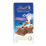 Lindt швейцарская классика шоколад молочный с орехами и изюмом, 100 гр