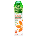 Green Milk напиток на рисовой основе Миндаль, 1л