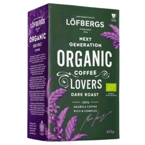 Lofbergs Organic Dark, молотый, 450 гр