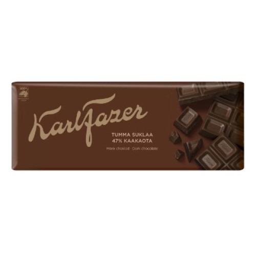 Karl Fazer шоколад темный, 200 гр