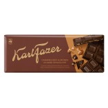 Karl Fazer шоколад темный с карамелизированным миндалем, 200 гр