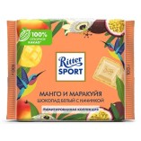 Ritter Sport шоколад белый манго и маракуйя, 100 гр