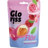 Gloriss FLÖR миндаль в белом шоколаде с малиной и розой, 65 гр