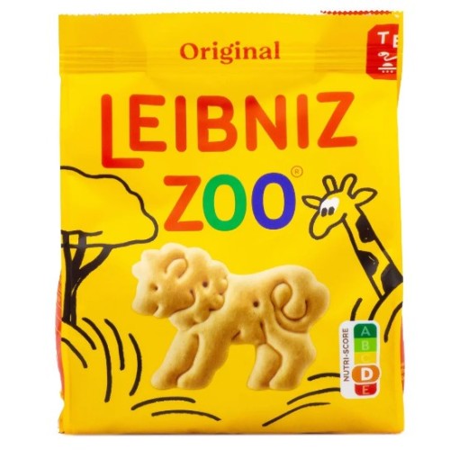 Leibniz печенье Zoo, сливочное, фигурки животных, 125 гр