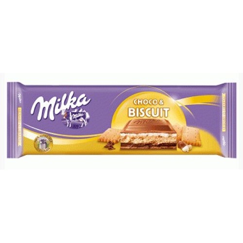 Milka шоколад молочный Choco Biscuit, 300 гр