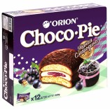 Orion печенье Choco Pie со вкусом черной смородины, 12 х 30 гр