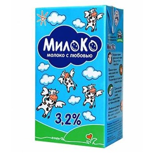 Милоко молоко 3,2%, 950 мл
