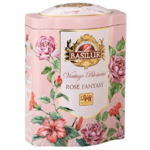 Basilur чай зеленый Rose Fantasy, жесть, 100 гр