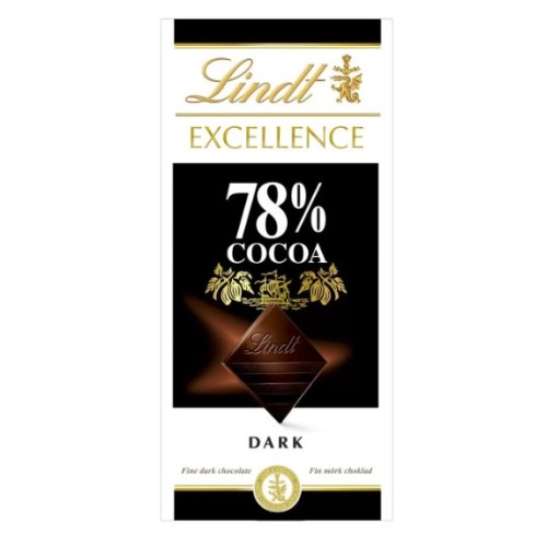 Lindt Excellence шоколад темный 78% какао, 100 гр