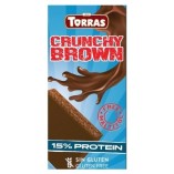 Torras молочный шоколад без сахара Crunchy Brown, 15% протеина, 100 гр