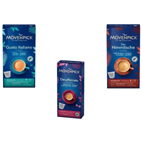 Три упаковки кофейных капсул для Nespresso