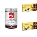 Кофе в зернах Illy Espresso и две молочных шоколадки
