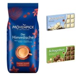 Кофе в зернах и 2 шоколадки Schogetten