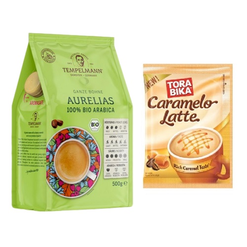 Кофе в зернах и кофе растворимый 4 упаковки