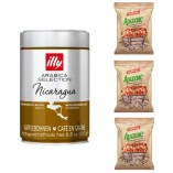 Кофе в зернах и три пачки жареного арахиса