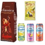 Кофе в зернах Barbera и 3 вида пива, финиковые батончики