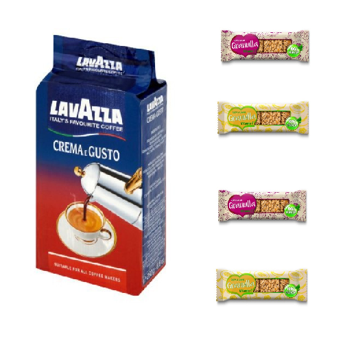 Кофе молотый и 4 грильяжа без сахара Кофе молотый и 4 грильяжа без сахара