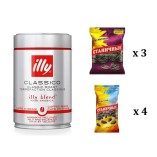 Кофе в зернах и 7 упаковок семечек