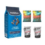 Зерновой кофе и 4 упаковки семечек