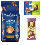 Кофе в зернах Movenpick и 2 шоколадки