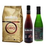 Кофе зерновой Lavazza и два сиропа Barline