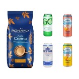 Кофе Movenpick и 4 банки пива