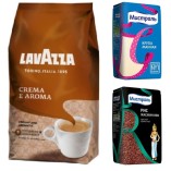 Кофе в зернах, манная крупа и рис 