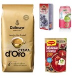 Кофе в зернах, Иван-чай, напиток из сока гуавы и заправка для борща